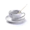 Conjunto de Xícaras de Chá Florais Simples Escandinavas Rosa Cinza Xícara de Café Chá de Frutas Chá da Tarde Bule Copo de Água