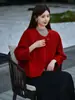 Abrigo Corto de Lana Doble Faz para Mujeres Menudas 26 Otoño/Invierno Elegante Versátil Cuello Redondo Abrigo 100% Lana Melton