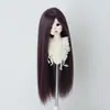 Peruca para Boneca BJD 346 Folha Luo Li Acessórios de Cabelo para Vestir Boneca Franja Longa Cabelo Longo Liso Múltiplas Cores Disponíveis