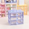 Caixa de Armazenamento de Mesa de Coelho de Desenho Animado Gaveta de Material Escolar para Estudante Combinação de Divisória para Cosméticos Caixa de Armazenamento de Joias para Quarto