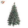 Explosiones transfronterizas árbol de Navidad blanco puntiagudo de 1,5 metros con cono rojo piña piña pies de hierro decorativos tamaño 420t se puede determinar