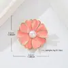 Broche de Perla y Flor Fresca Pétalos Rosas Pin Versátil Accesorio para Traje de Verano Abrigo Corsage Accesorio DIY