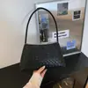 2026 de Moda Nuevo Diseño Simple Textura Tejida Elegante Casual Bolso de Hombro Cruzado Bolso Cuadrado Pequeño