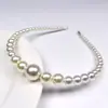 Diadema de Perlas Simple Estilo Nuevo Europeo y Americano Hecha a Mano Diadema de Perlas de Tamaño Completo Versátil Dulce Elegante Accesorios para el Cabello de Celebridad de Internet para Mujeres