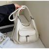 2025 Nuevo Estilo Coreano Bolso Tote Simple de Gran Capacidad Mochila Estilo Motocicleta con Hebilla de Cinturón Personalizada para Mujer