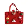 Bolsa de fieltro navideña, Caja de regalo Fruta de la Paz, Bolsa de dulces para niños, Recuerdo de jardín de infantes, Bolsa de regalo de mano al por mayor