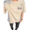 Camiseta Bordada Pesada Floral de Manga Corta Estilo High Street Americano 2026 para Hombre, Nuevo Estilo de Verano, Tendencia Nacional Unisex de Media Manga