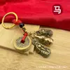 Ano Novo da Serpente Dinheiro dos Cinco Imperadores Doze Signos do Zodíaco Pingente Chaveiro Pixiu Masculino e Feminino para Riqueza e Fortuna, Item Popular para Transmissão ao Vivo