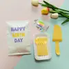 Set de Vajilla para Pastel Bolsa de Papel Tenedor de Jardín Cuchara Suministros de Panadería Cubiertos Desechables Plato Vajilla de Dibujos Animados