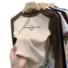 Camiseta térmica de manga larga para niñas, cuello redondo, otoño e invierno, cálida para niños mayores, con forro polar y engrosada, moderna