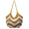 Estilo Preguiçoso Deslocamento Litorâneo Moda Ombro Único Férias Design de Nicho Feminino Casual Bolsa de Axila Bolsa Tote de Grande Capacidade