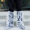 Cubrezapatos de Lluvia, Cubre Pies de Plástico Antideslizante de Tubo Alto Hasta la Rodilla, Cubrezapatos de Lluvia para Ciclismo, Cubrezapatos de Lluvia para Estudiantes que Empiezan la Escuela