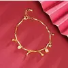 Novo Pulseira Quebradiça Streamer de Diamante Areias Douradas Brilho Luxo Frutífera Pulseira para Presente de Namorada