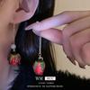 Pendientes Aguja de Plata Rosa Eterna Pendientes elegantes elegantes franceses retro lujo ligero de alta gama venta al por mayor de fábrica