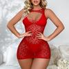 Yuedie Lencería Sexy Transfronteriza Nuevo Vestido Sexy de Malla Hueca Conjunto de Pijama Sexy de Jacquard Uniforme de Tentación Pura Yd28