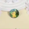 Broche de Elfo Pet Fofo Pika Insígnia de Metal Acessório para Roupa Alfinete de Lapela Padrão Redondo Venda por Atacado de Fábrica
