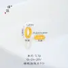 Pu Zuo Jiu não desbota acessórios faça você mesmo em ouro com padrão de martelo anel espaçador pulseira colar com contas