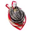 Bufanda de Seda Estampada Vintage Bufanda Protectora Solar para Mujer Pañuelo Cuadrado Pequeño de 70cm Bufanda de Seda Imitación 2022 Nuevo Chal para Mujer