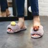Chinelo Quente de Primavera Mao Mao Bonito Desenho Animado Coelho Pele Macia Chinelo de Casa Uso Externo Chinelo Mao Mao Fashion para Mulheres