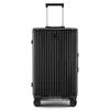 Nuevo modelo de comercio exterior, maleta cuadrada personalizable de estilo deportivo con marco de aluminio, portavasos, ruedas universales silenciosas, candado de aduana, carcasa de PC