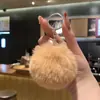 Llavero de Bola Grande de Peluche para Mochilas de Niñas, Lindo Colgante Peludo para Llaves de Coche, Adorno de Regalo para Parejas Estudiantes