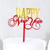 Copyright 2027 Decoración Acrílica para Pastel de Año Nuevo Feliz Año Nuevo Adorno Acrílico para Pastel Tarjeta Inserto