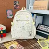 Mochila Transfronteriza de Nuevo Estilo para Estudiantes de Secundaria y Preparatoria, Bolso Escolar de Moda con Patrón de Estrellas para el Día a Día, Mochila Dulce Fresca y Linda