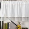 Le Xuan show vento INS algodão branco cortina curta cortina acabada simples cortina de café meia cortina fornecimento direto da fábrica