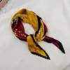 Lenço de Seda Coreano Fácil de Cuidar e Resistente a Amassados, Lenço Decorativo Pequeno para Pescoço com Padrão Paisley Listrado Bolinhas Diamante Fashion Retrô, Lenço de Cabeça, Lenço