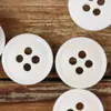 Botones de Hueso de Vaca Natural Minimalista con Borde Fino y Cuatro Agujeros, Accesorios de Ropa de Alta Gama, Versátiles para Camisas de Algodón, Lino y Lino