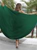 Vestido Cruzado para Mujer Transfronterizo Europeo y Americano para Mujer de Una Pieza Multifuncional Falda de Playa Blusa Bikini de Playa