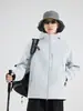 Chaqueta impermeable con costuras selladas, forro de polar para abrigar, hebilla magnética, abrigo de montaña con capucha, chaqueta cortavientos unisex