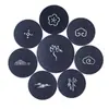 Porta-copos Criativos de Feltro Vazados com Padrão de Nuvem, Isolantes Térmicos, Absorventes de Água, Proteção Anti-Escaldamento para Mesa, Tapetes para Panelas, Gráficos de Logotipo Podem Ser Personalizados