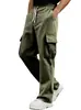 Pantalonas de Veludo Casuais Esportivos de Trabalho Retrô Americano de Verão Transfronteiriças Amazon Masculinas Largas Retas Wide-Leg