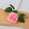 Ramo de flores artificiales de seda de una sola rosa de imitación para decoración de bodas, hogar y salón, pequeño ramo de París al por mayor