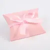 Caixa de Doces de Casamento Estilo Floresta com Folha de Eucalipto Venda Quente Transfronteiriça Caixa de Presente Caixa de Almofada para Casamento Caixa de Embalagem para Doces