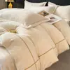 Conjunto de Cuatro Piezas de Terciopelo de Leche Cálido Engrosado Casual, Lujo Accesible Funda de Edredón de Terciopelo Coral Terciopelo Francés Sábanas de Terciopelo Doble Cara de Invierno