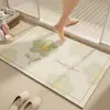 Alfombrilla de Baño Fresca y Sencilla, Alfombrilla Absorbente de Agua y Antideslizante para Baño, Se Puede Cortar a Medida, Alfombrilla de Tierra de Diatomeas Resistente a Manchas y al Desgaste