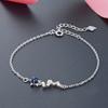 FUENTE Fábrica nuevo estilo cuerpo entero pulsera de plata 925 mujer color lámina esmaltada piedra circón incrustado pulsera mujer estilo ins joyería de plata