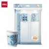Vasos de Papel Antibacterianos de una y Doble Capa Deli, Vasos Desechables para Té y Jugos para el Hogar y la Oficina, Que No se Deforman Fácilmente