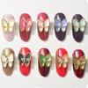 Nova Celebridade da Internet Joia de Unha de Opala Borboleta de Alta Qualidade Joia de Liga de Borboleta Diamante para Decoração de Nail Art Tridimensional