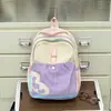 Mochila Casual Simple Estilo Nuevo para Estudiantes de Primaria, Bolsa de Senderismo, Mochila Portátil Ligera para Exteriores de Gran Capacidad