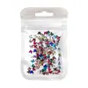 Joyería de Arte de Uñas Mariposa de Cristal Colorida Transparente Estéreo Blanco Champaña Rosa Planos Diamante DIY Accesorios de Diamante para Uñas Portátiles