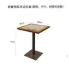 Mesa de comedor de madera maciza estilo sudeste asiático, banco para booth, mesa y silla combinadas para cafetería, tienda de té con leche, catering, cadena de restaurantes de hot pot, casa de té