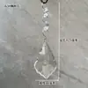 Cortina de Contas com Pingente de Cristal Decoração de Cortina de Porta Corrente de Contas para Casamento Bola de Cristal com Contas Lâmpada de Tira Longa Acessórios DIY