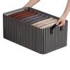Caja de Almacenamiento de Ropa Caja de Almacenamiento con Marco de Acero Caja de Almacenamiento Doméstica de Tela Ropa Pantalones Ropa Interior Organizador Plegable