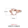 Anel de Prata de Lei S925 Porta Vazio para Homens e Mulheres Design Simples de Luxo Acessível Japonês e Coreano Cravejado com Jade Cera de Abelha Porta Anel Porta Vazio