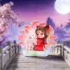Caja Misteriosa Zorro Inteligente Compañero: Nueva Figura Creativa Flocada de Estilo Antiguo, Regalo para Niños, Decoración Navideña para Escritorio del Hogar
