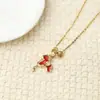 Novo Colar Pingente Esmaltado Estilo Chinês para Mulheres, Estilo Nacional, Luxo Leve, Sensação de Alto Padrão, Temperamento Vintage, Pingente de Moda Esmaltado, Corrente para Clavícula