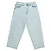 Amazon Aliexpress Suministro Marca de Moda Americana Polar Big Boy Streetwear Hip-Hop Pantalones de Pierna Recta para Hombre de Moda
